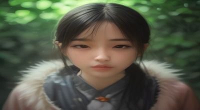 嗯视频AI推荐算法示意图，用户画像与内容标签匹配流程，紫色数据流可视化风格